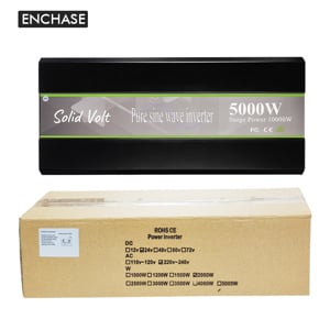 Invertor sinus pur, 5000W putere continuă,12/24V - ieșire 220V,sisteme fotovoltaice, rulotă