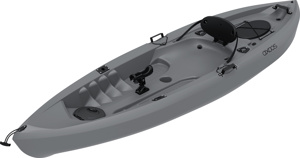 Black friday: caiac pentru pescuit Sit-On-Top, 3,05 metri, gri verde