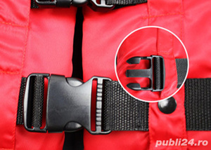 Vesta de salvare: rosie portocalie galbena - marimi: XL, 2XL, 3XL - imagine 3