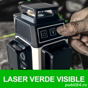 Nivela laser 4D 16 linii cu telecomanda și acumulator - imagine 8