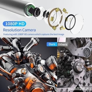 Camera endoscopica acumulator incorporat - imagine 7