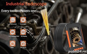 Camera endoscopica acumulator, cablu 2 metri/5metri - imagine 2