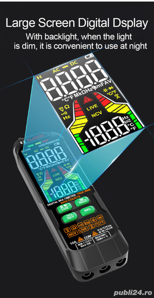 Aparat de măsurat Multimetru cu sau fără acumulator Non-Contact voltage - imagine 5
