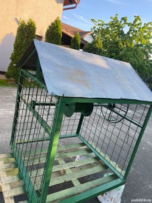 Vand tambur de fantana cu manivela si acoperis - imagine 5