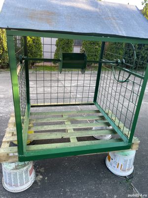 Vand tambur de fantana cu manivela si acoperis - imagine 4