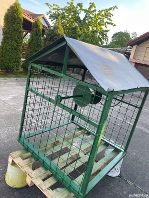 Vand tambur de fantana cu manivela si acoperis - imagine 2