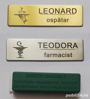 Ecuson metal inox cu personalizare