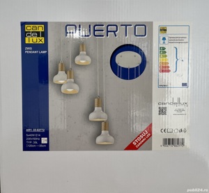 Lustra pendul 5 becuri E14, noua