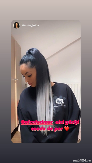 COZI DE PAR Nicole D Mar/ extensii de par cu bentita si agrafe/ diverse nuante  - imagine 7