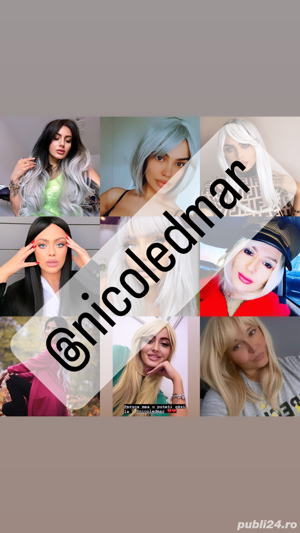 PERUCI/ PERUCA NICOLE D MAR/ imita perfect parul natural/ fibra - imagine 5