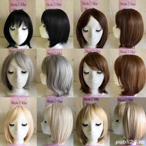 PERUCI/ PERUCA NICOLE D MAR/ imita perfect parul natural/ fibra - imagine 4
