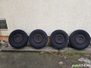 jante cu anvelope de iarna VW Skoda Seat Audi 195/65/R15 M+S DOT 2018 stare foarte bună etc; - imagine 6