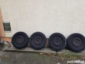 jante cu anvelope de iarna VW Skoda Seat Audi 195/65/R15 M+S DOT 2018 stare foarte bună etc; - imagine 5