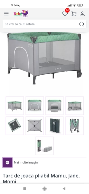 Țarc pliabil de joacă pentru bebe