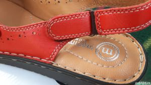 Sandale piele culoare rosu-NOU - imagine 5