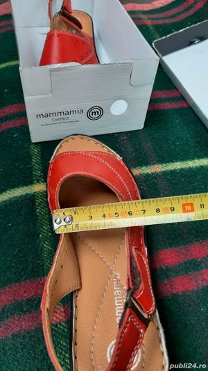 Sandale piele culoare rosu-NOU - imagine 6