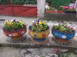 Ghiveci flori curte gradina mobil   - imagine 2