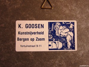 cadou deosebit Sfinții doctori fără de arginti Cosma si Damian rama lemn Olanda - imagine 6