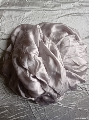 Voal ușor satinat mătase naturală