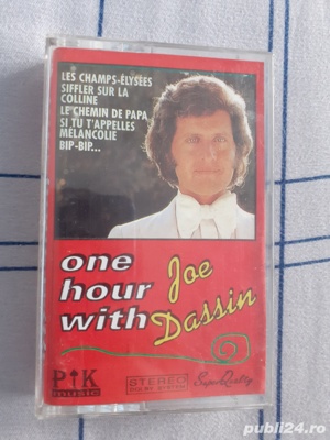 Vînd Schimb Casetă Audio Joe Dassin - One Hour With - imagine 2
