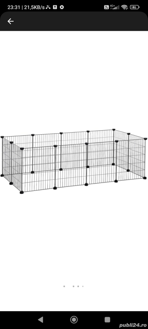 Cusca pentru animale mici, 143 x 73 x 46 cm