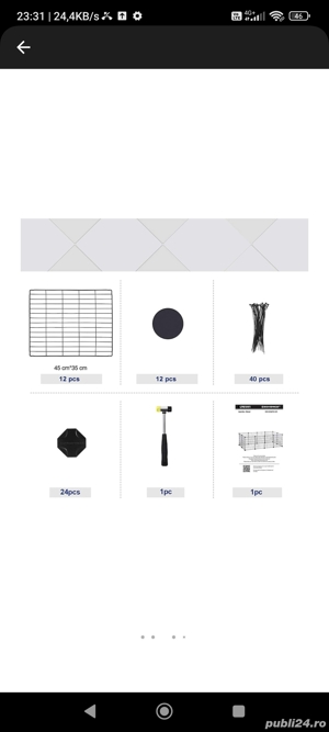 Cusca pentru animale mici, 143 x 73 x 46 cm - imagine 3