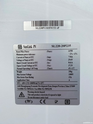 Panouri Solare Fotovoltaice 235W - imagine 3