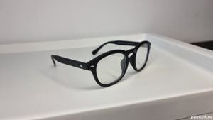 Ochelari de soare Moscot Lemtosh - Ochelari Johnny Depp Style - Rama neagra Lentile violet - imagine 7