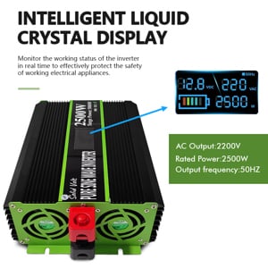 Invertor sinus pur, 2500/5000W,12/24V, rulotă, auto-rulotă, campervan