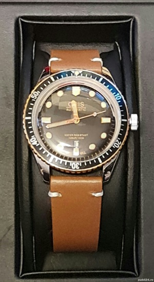 Ceas Mana ORIS,Replica,Nou,Carcasa inox,Curea piele