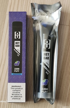 Tigare Electronica Hey Bar Pro,Blueberry Ice,220 puff,Nicotina 5%,