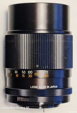 Obiectiv Foto Pentar AUTO,F=135 mm,1:2.8,filet 55. - imagine 3