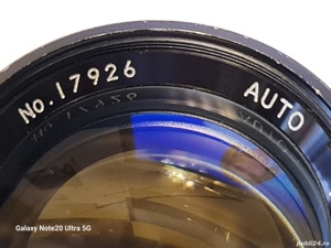 Obiectiv Foto Pentar AUTO,F=135 mm,1:2.8,filet 55. - imagine 8