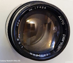 Obiectiv Foto Pentar AUTO,F=135 mm,1:2.8,filet 55. - imagine 5