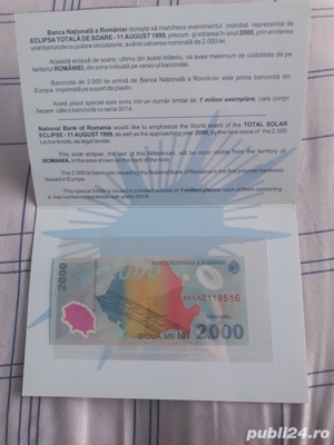 Bancnotă 500 Lei Anul 1999 Cu Eclipsa - imagine 4