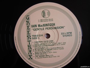 vinil Iain MacKintosh Gentle Persuasion autograf semnat made UK 1988 - imagine 5
