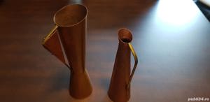 Obiecte de decor din alama combinatie de roz si galben - imagine 6