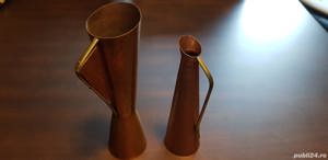 Obiecte de decor din alama combinatie de roz si galben - imagine 5