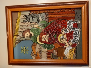 Icoana pictata pe sticla