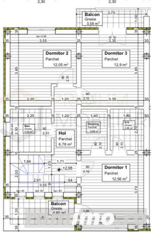 DUPLEX - 4 Camere - Curte spatioasa - imagine 2