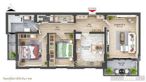 Apartament cu 3 camere 2 bai si 2 balcoane zona Ciresica - imagine 5