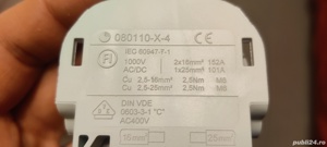 Cleme derivatie Schrack 2.5-25 mm  sina DIN Omega tablou electric TG - imagine 4