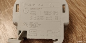 Cleme derivatie Schrack 2.5-25 mm  sina DIN Omega tablou electric TG - imagine 10