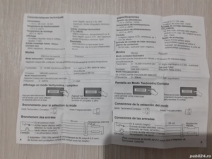 vitezometru contor și frecvențămetru trumeter 7600 DIN tachometer cnc freza strung ax encoder - imagine 4