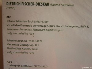 4CD rar portret Dietrich Fischer Dieskau+book Bach,Brahms,Beethoven.. - imagine 3
