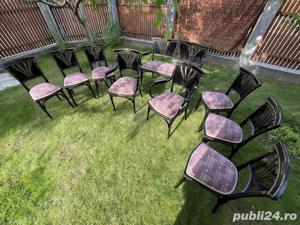 Set salon vintage - raritate - complet recondiționat - piese de artă - peste 120 ani - imagine 4