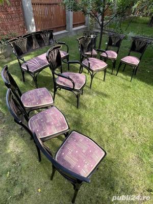 Set salon vintage - raritate - complet recondiționat - piese de artă - peste 120 ani - imagine 5