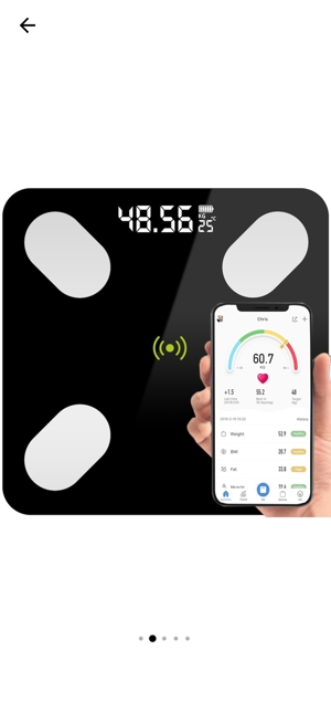 Cantar inteligent de analiza corporala,bluetooth, aplicație dedicata,180kg max,nou. - imagine 3