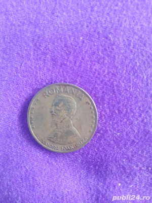 Monedă 50 Lei Anul 1991 Cu Chipul Lui Alexandru Ioan Cuza