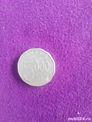 Monedă 5000 Lei Anul 1993 - imagine 5